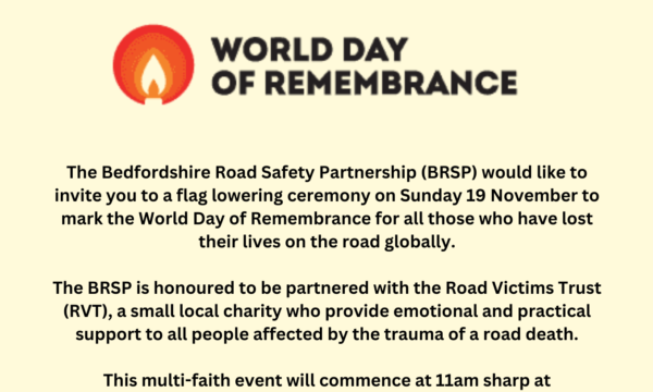 World Remembrance Day at Bedfordshire Police HQ